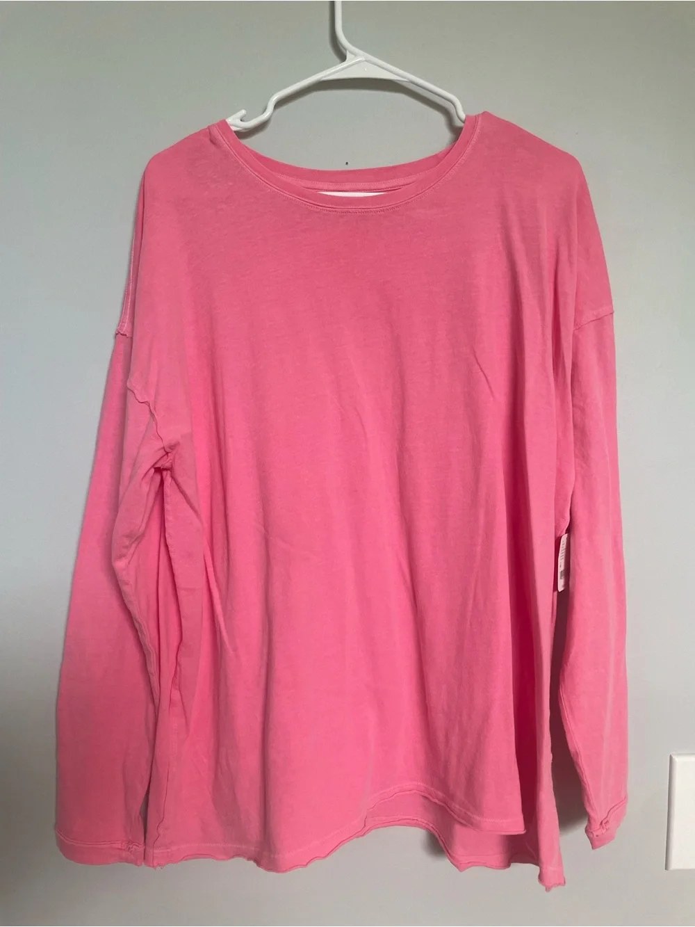 We The Free Bright Pink Long Sleeve Tee - Picture 1 of 6